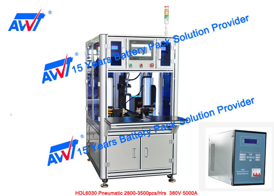 Soldador automático Double Side del punto de la batería de litio de AWT 18650 32650 HDL6030 2800-3500pcs/Hours neumático 380V 5000A